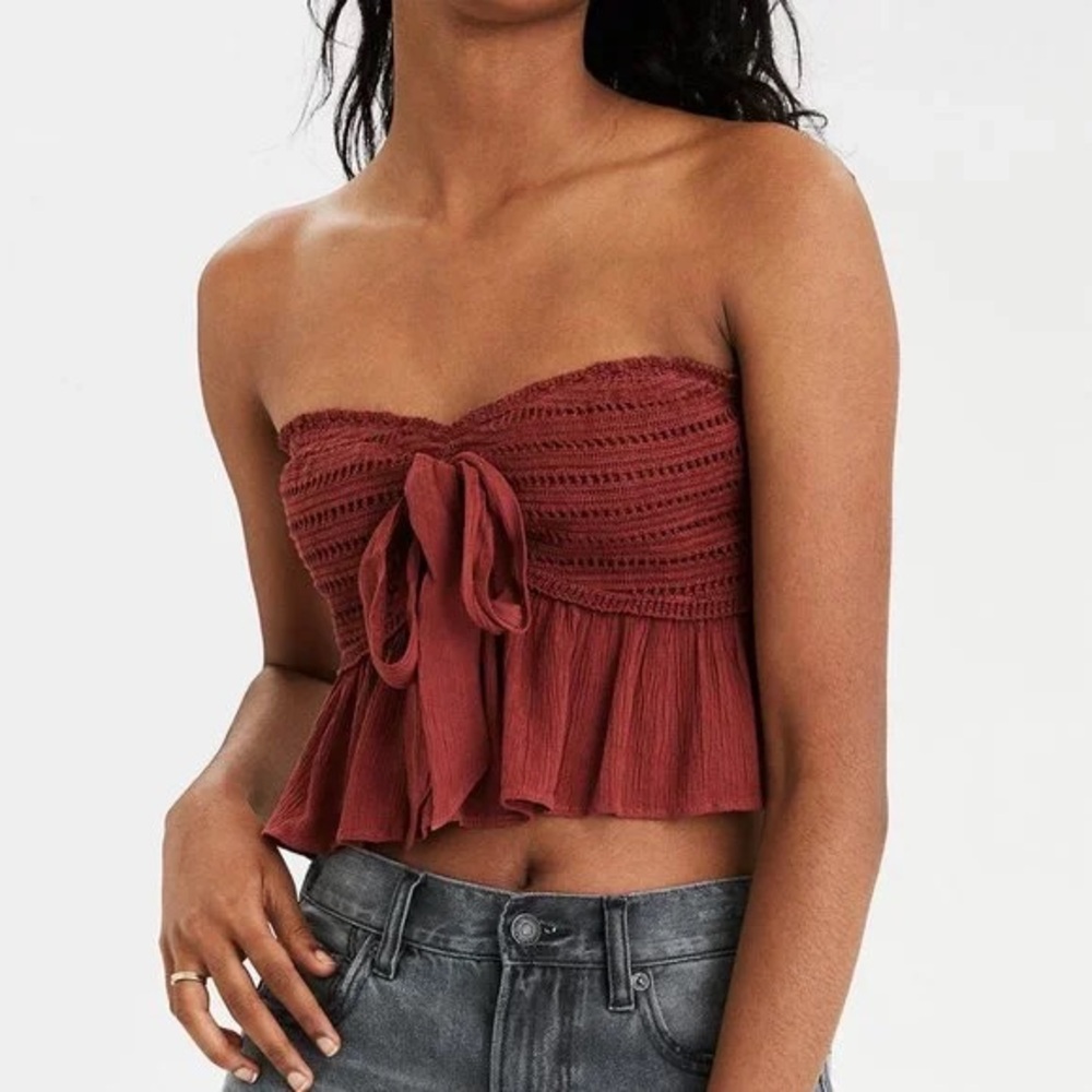 American Eagle Sleeveless Bandeau Top Size Small